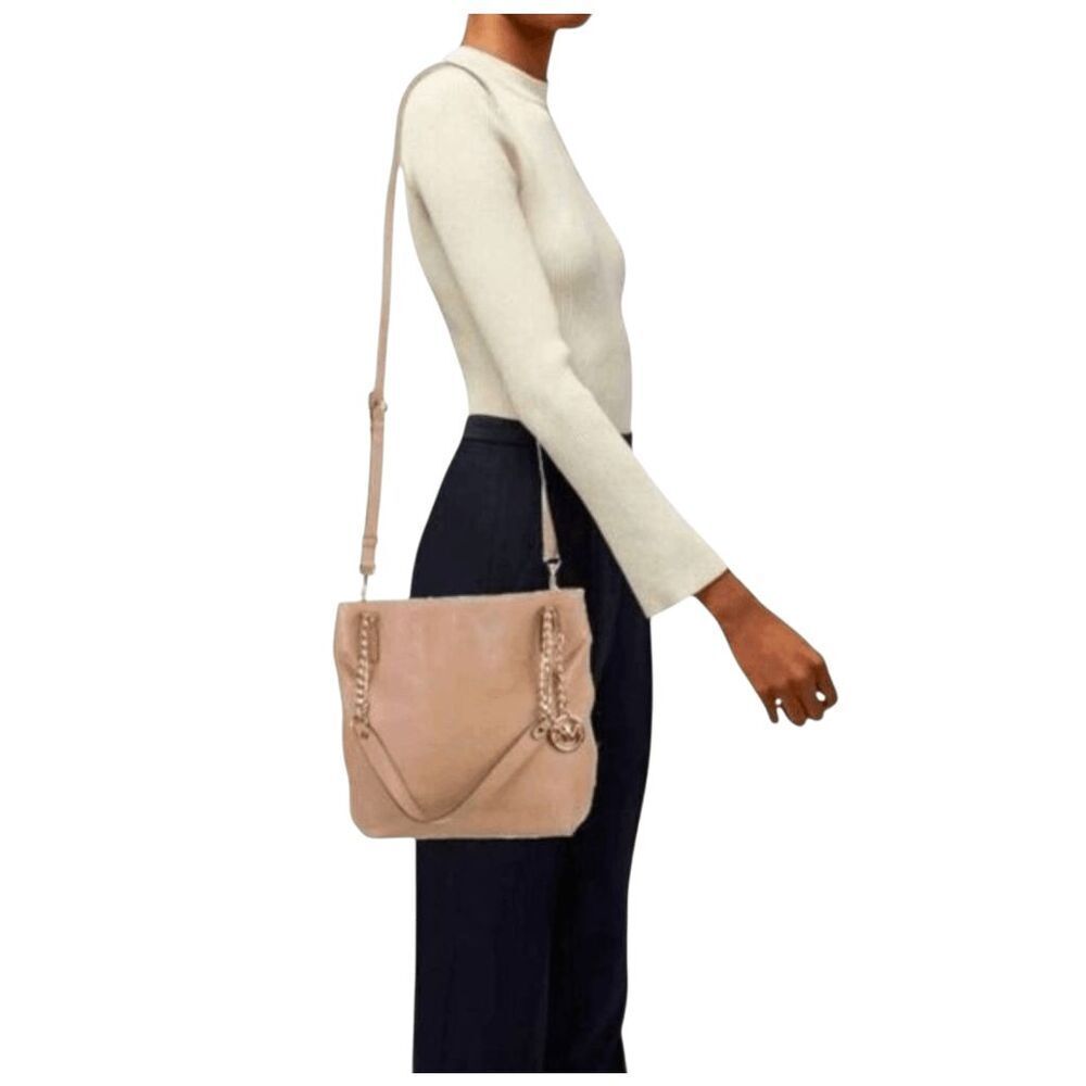 MICHAEL KORS Lillie Tan Leather Crossbody Bag